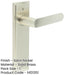 Satin Nickel Door Handle Latch Backplate Elegant Brass Finish Solid Brass Interior Handle-1