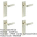 PACK Satin Nickel Door Handle Latch Backplate Elegant Brass Finish Solid Brass Interior Handle-1