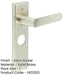 Satin Nickel Bathroom Door Handle Backplate Elegant Solid Brass Design Solid Brass Interior Handle-1