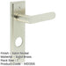 Satin Nickel Bathroom Door Handle with Backplate Elegant Durable Design Solid Brass Interior Handle-1