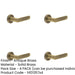 PACK Antique Brass Reeded Rose Door Handle Elegant Interiors Solid Brass Interior Handle-1