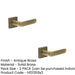 PACK Elegant Square Plain Door Handle Antique Brass Finish Solid Brass Interior Handle (1)-1