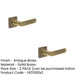 PACK Elegant Square Stepped Rose Door Handle Antique Brass Finish Solid Brass Interior Handle (1)-1