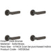PACK Elegant Chamfered Rose Door Handle Dark Bronze Finish Solid Brass Interior Handle (1)-1