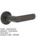 Reeded Rose Dark Bronze Door Handle Elegant Interiors Solid Brass Interior Handle (1)-1