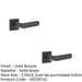 PACK Stylish Dark Bronze Square Door Handle with Stepped Rose Design Solid Brass Interior Handle (3)-1