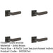 PACK Stylish Dark Bronze Square Door Handle with Stepped Rose Design Solid Brass Interior Handle (1)-1