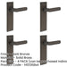 PACK Elegant Dark Bronze Door Handle Latch Backplate Luxurious Homes Solid Brass Interior Handle (1)-1