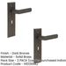 PACK Elegant Dark Bronze Door Handle Lock Backplate Stylish Interiors Solid Brass Interior Handle (1)-1