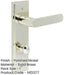 Elegant Polished Nickel Door Handle with Backplate Bathrooms Solid Brass Interior Handle-1