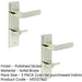 PACK Elegant Polished Nickel Door Handle with Backplate Bathrooms Solid Brass Interior Handle (4)-1
