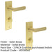 PACK Elegant Satin Brass Bathroom Door Handle with Turn Release Mechanism Solid Brass Interior Handle (1)-1