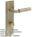 Antique Brass Bathroom Door Handle with Turn Release Elegant Interiors Solid Brass Interior Handle-1