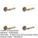 PACK Luxurious Antique Brass Door Handle Plain Rose Elegant Homes Solid Brass Interior Handle-1