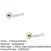 PACK Elegant Chamfered Rose Door Handle Polished Nickel Solid Brass Interior Handle (4)-1