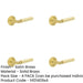 PACK Elegant Satin Brass Door Handle with Rose Design Solid Brass Interior Handle-1