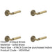 PACK Luxurious Antique Brass Door Handle Stepped Rose Solid Brass Interior Handle-1