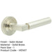 Elegant Satin Nickel Door Handle with Rose Design Solid Brass Interior Handle-1