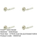PACK Elegant Satin Nickel Door Handle with Rose Design Solid Brass Interior Handle-1