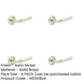 PACK Elegant Satin Nickel Door Handle with Chamfered Rose Solid Brass Interior Handle-1