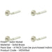 PACK Elegant Satin Nickel Door Handle with Stepped Rose Design Solid Brass Interior Handle (2)-1