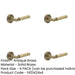 PACK Luxurious Antique Brass Door Handle Reeded Rose Elegant Interiors Solid Brass Interior Handle-1