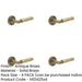 PACK Luxurious Antique Brass Door Handle Knurled Rose Elegant Interiors Solid Brass Interior Handle-1