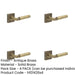 PACK Antique Brass Door Handle Square Plain Rose Westminster Luxury Design Solid Brass Interior Handle-1