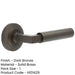 Luxurious Dark Bronze Door Handle Chamfered Rose Elegant Interiors Solid Brass Interior Handle (1)-1