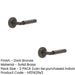 PACK Luxurious Dark Bronze Door Handle Chamfered Rose Elegant Interiors Solid Brass Interior Handle (3)-1