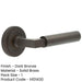 Luxurious Dark Bronze Door Handle Stepped Rose Elegant Interiors Solid Brass Interior Handle-1