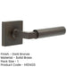 Elegant Square Door Handle Dark Bronze Luxurious Interiors Solid Brass Interior Handle-1