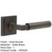 Luxurious Dark Bronze Square Door Handle Elegant Interiors Solid Brass Interior Handle-1