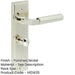 Luxurious Polished Nickel Bathroom Door Handle with Turn Release Mechanism Solid Brass Interior Handle-1