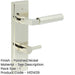 Luxurious Polished Nickel Bathroom Door Handle with Turn Release Solid Brass Interior Handle-1