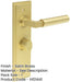 Satin Brass Bathroom Door Handle with Backplate Turn Release Solid Brass Interior Handle (4)-1