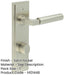 Elegant Satin Nickel Bathroom Door Handle with Backplate Turn Release Mechanism Solid Brass Interior Handle-1