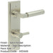 Luxurious Satin Nickel Bathroom Door Handle with Backplate Turn Release Solid Brass Interior Handle-1