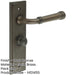 Elegant Dark Bronze Bathroom Door Handle with Backplate Turn Release Mechanism Solid Brass Interior Handle (1)-1