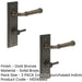 PACK Elegant Dark Bronze Door Handle with Backplate Bathrooms Solid Brass Interior Handle (18)-1