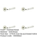 PACK Elegant Chamfered Rose Door Handle Polished Nickel Solid Brass Interior Handle (2)-1