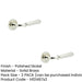 PACK Stylish Polished Nickel Door Handle with Stepped Rose Design Solid Brass Interior Handle (3)-1