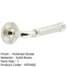 Elegant Polished Nickel Door Handle with Reeded Design Solid Brass Interior Handle-1