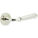 Elegant Polished Nickel Knurled Door Handle Stylish Interiors Solid Brass Interior Handle