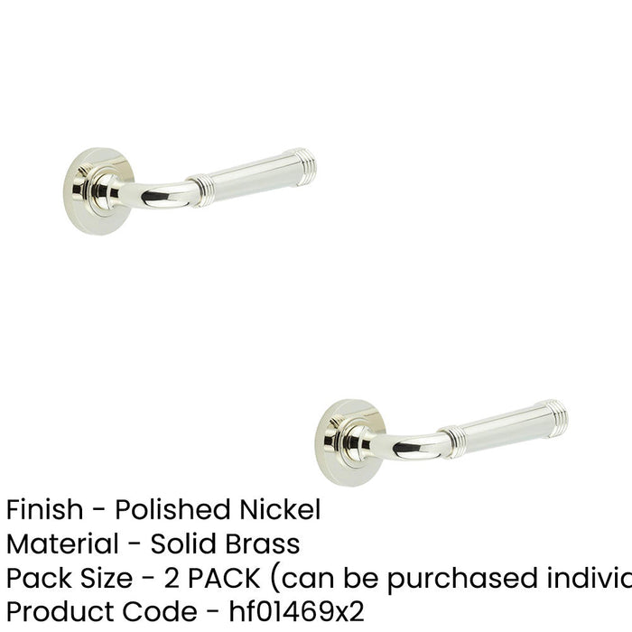 PACK Elegant Polished Nickel Knurled Door Handle Stylish Interiors Solid Brass Interior Handle (1)-1