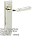 Elegant Solid Brass Door Handle Latch Backplate Polished Nickel Finish Solid Brass Interior Handle-1