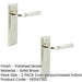 PACK Elegant Polished Nickel Door Handle Lock Backplate Solid Brass Interior Handle (3)-1