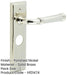 Elegant Polished Nickel Bathroom Door Handle with Backplate Solid Brass Interior Handle-1