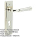 Elegant Polished Nickel Door Handle with Euro Backplate Solid Brass Interior Handle (5)-1