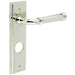 Elegant Polished Nickel Bathroom Door Handle with Backplate Solid Brass Interior Handle (1)